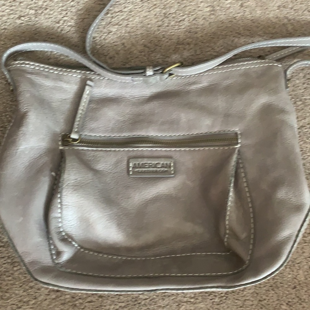 American Leather Co. Riverside Crossbody Grey bag